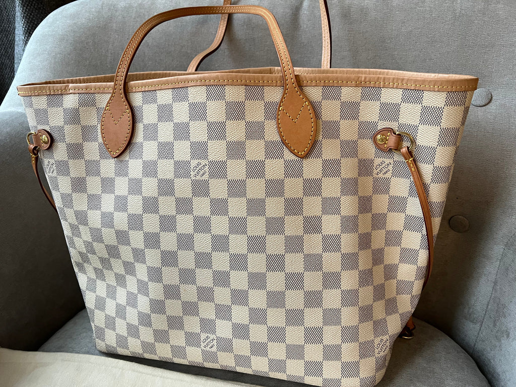 Louis Vuitton Neverfull MM  Damier Azur (RRP £1,410)