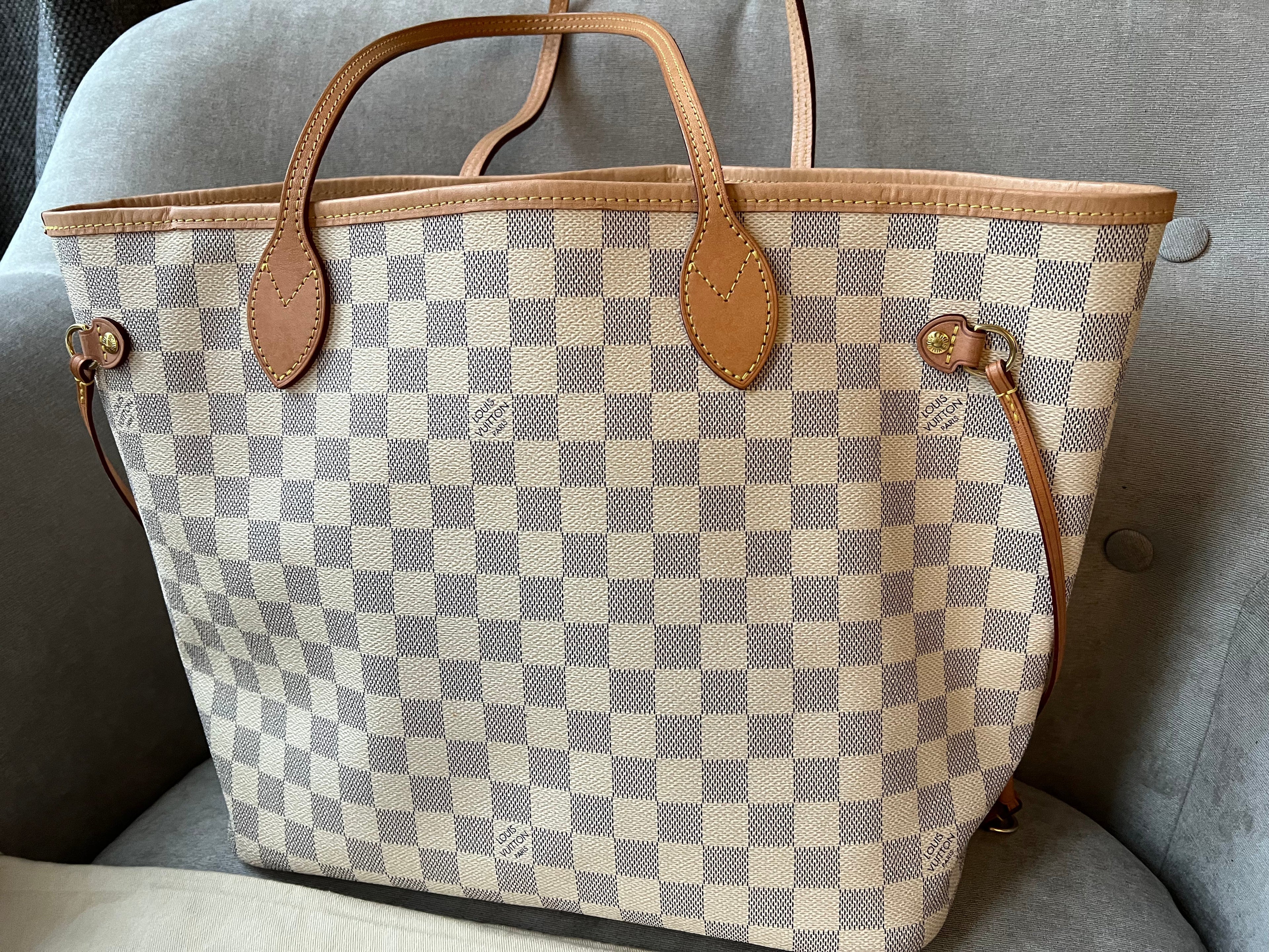 Louis Vuitton Neverfull MM  Damier Azur (RRP £1,410)