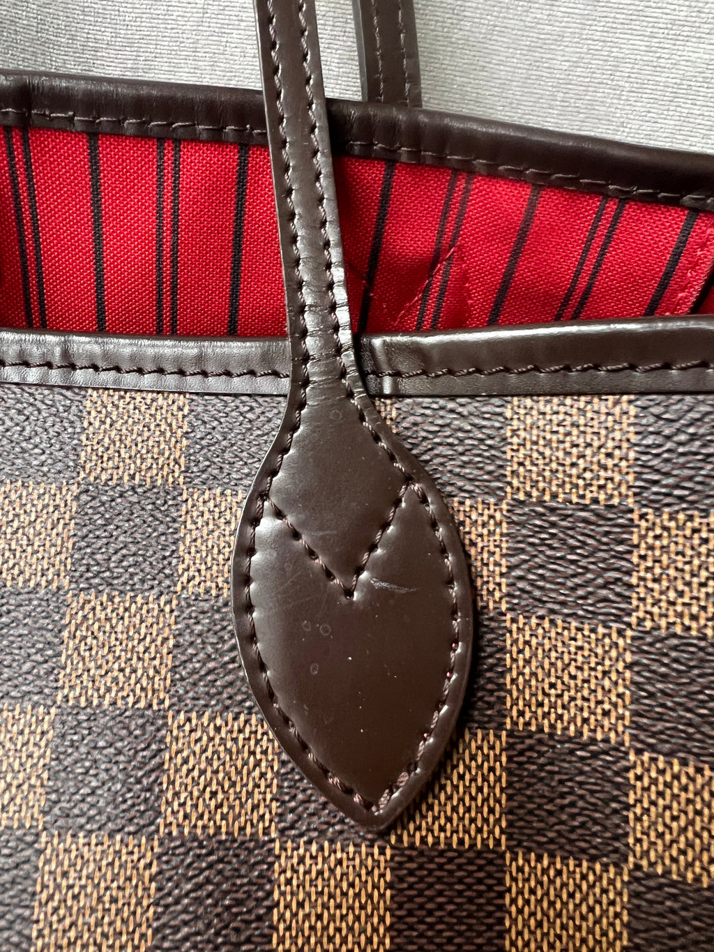 Louis Vuitton Neverfull MM Damier Ebene Cherry Interior (RRP £1,410)