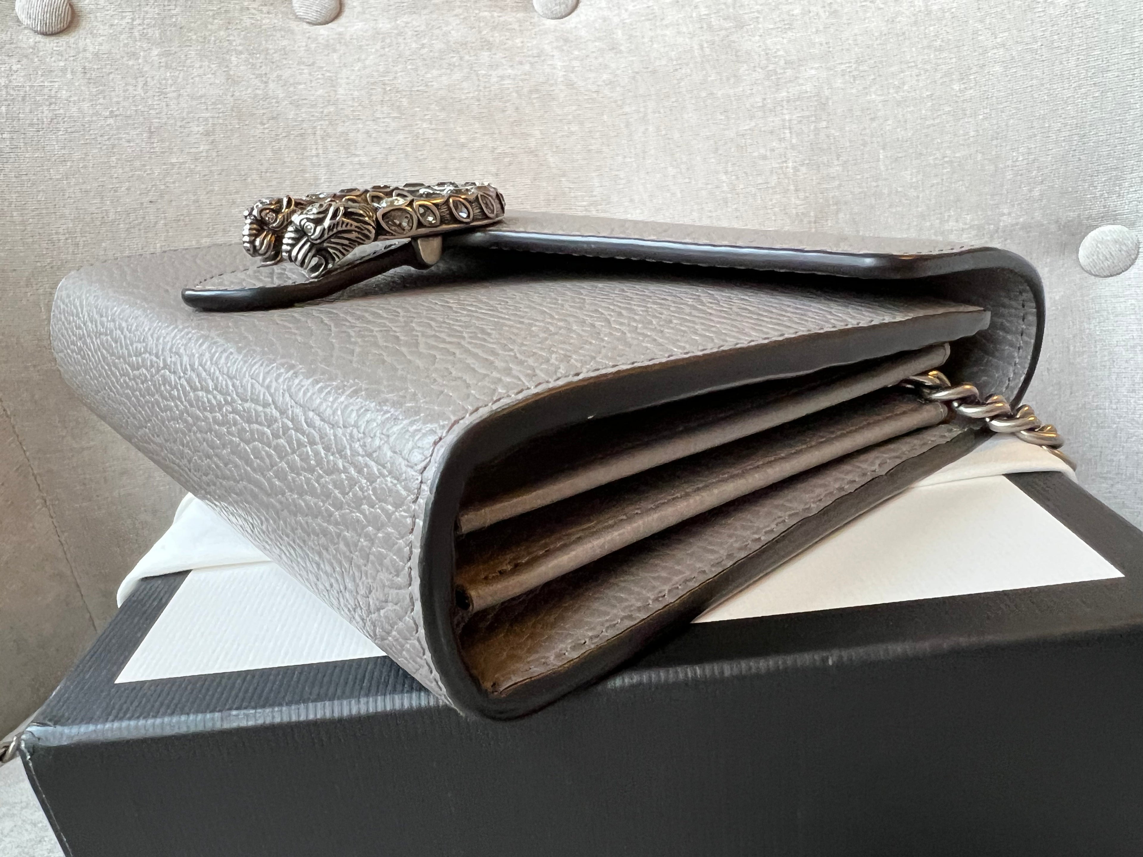 Gucci Dionysus Grey Mini Chain Bag (RRP £1340)