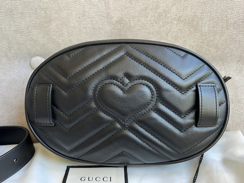 Gucci GG Black Marmont Belt Bag