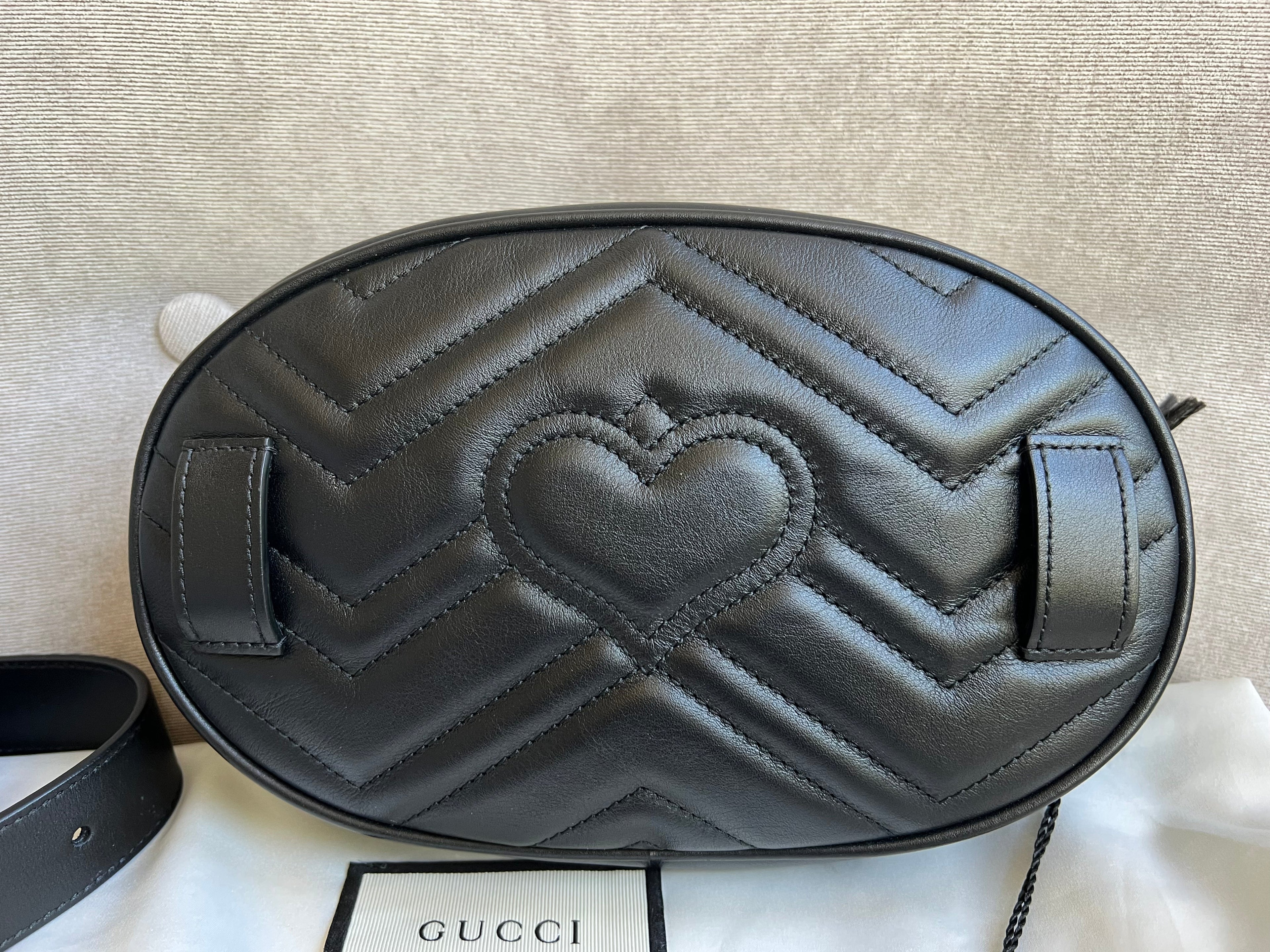 Gucci GG Black Marmont Belt Bag