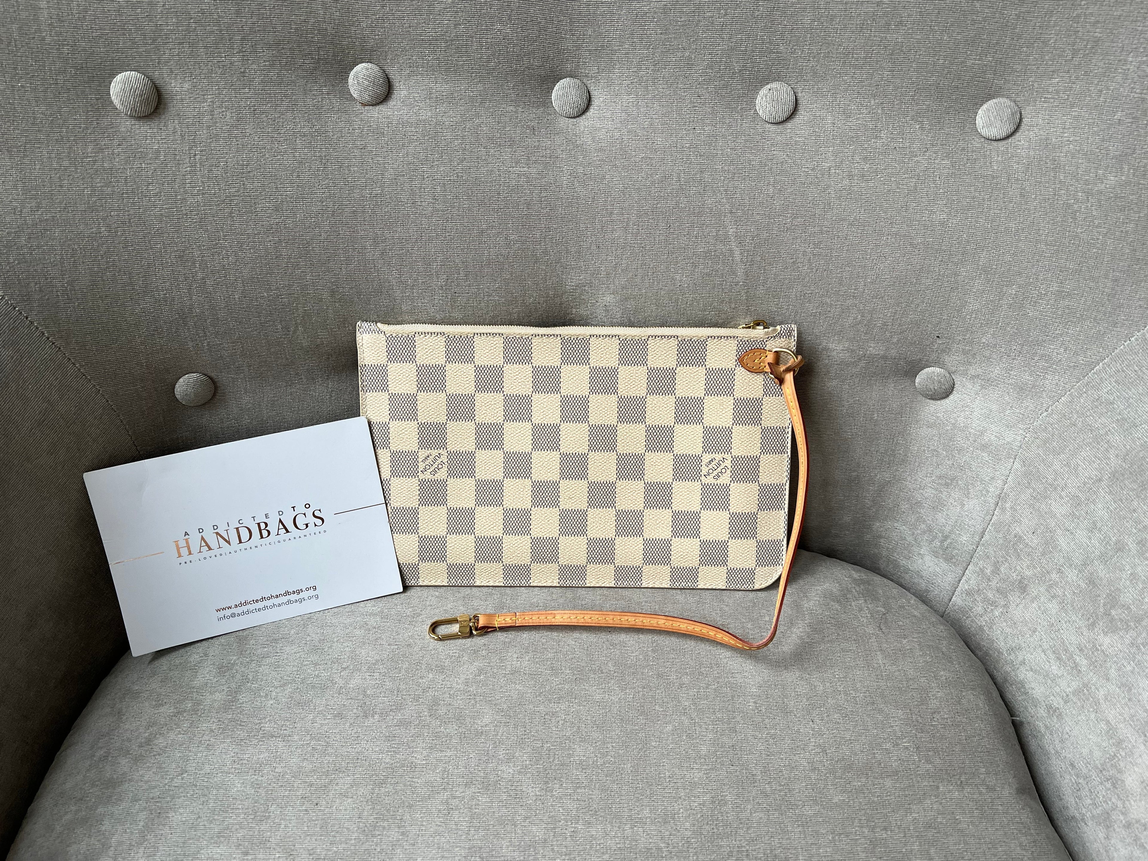 Louis Vuitton Pouch (from Neverfull MM) in Damier Azur