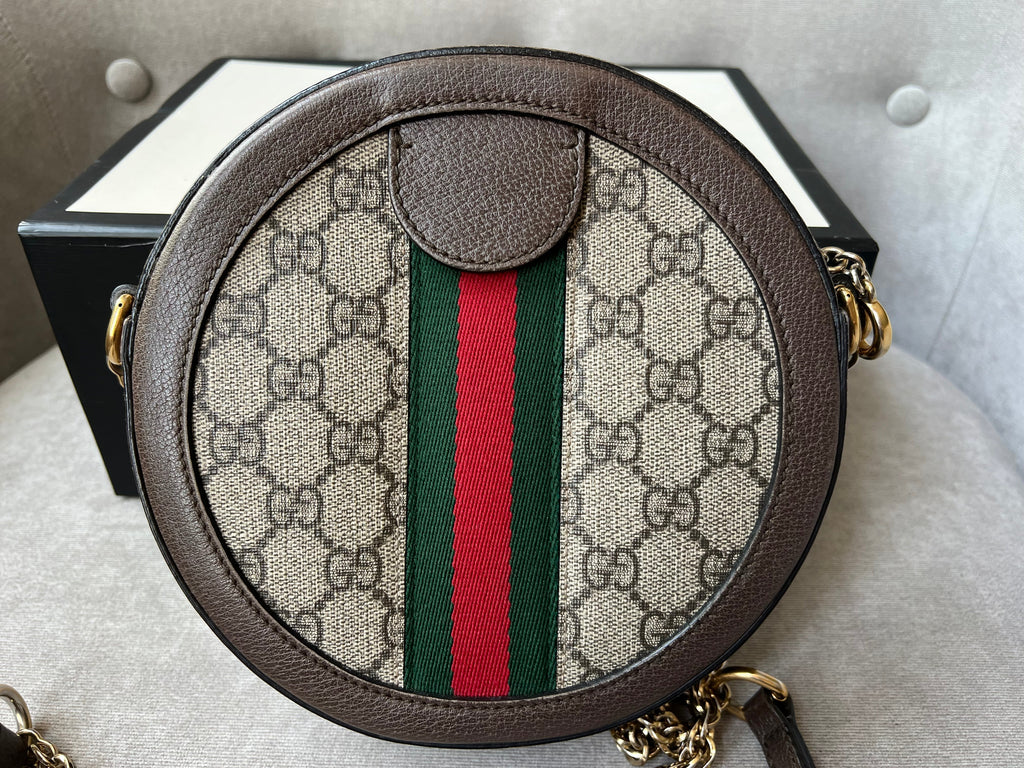 Gucci GG Ophidia Mini GG Round Shoulder Bag