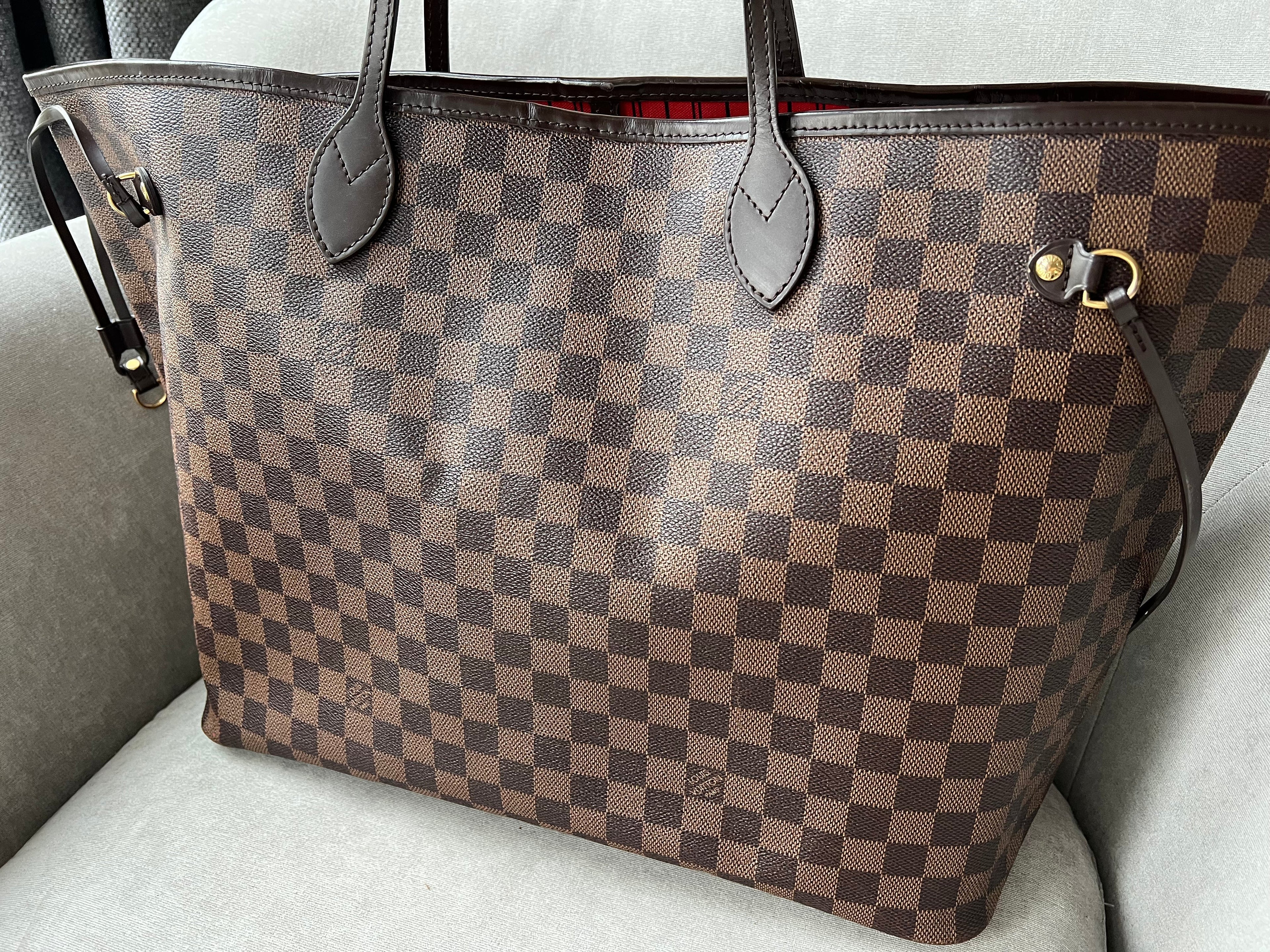 Louis Vuitton Neverfull GM Damier Ebene Cherry Interior (RRP £1,450)
