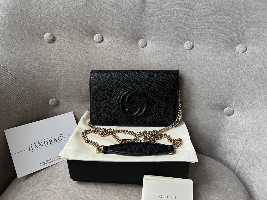 Gucci Black Soho Chain Wallet