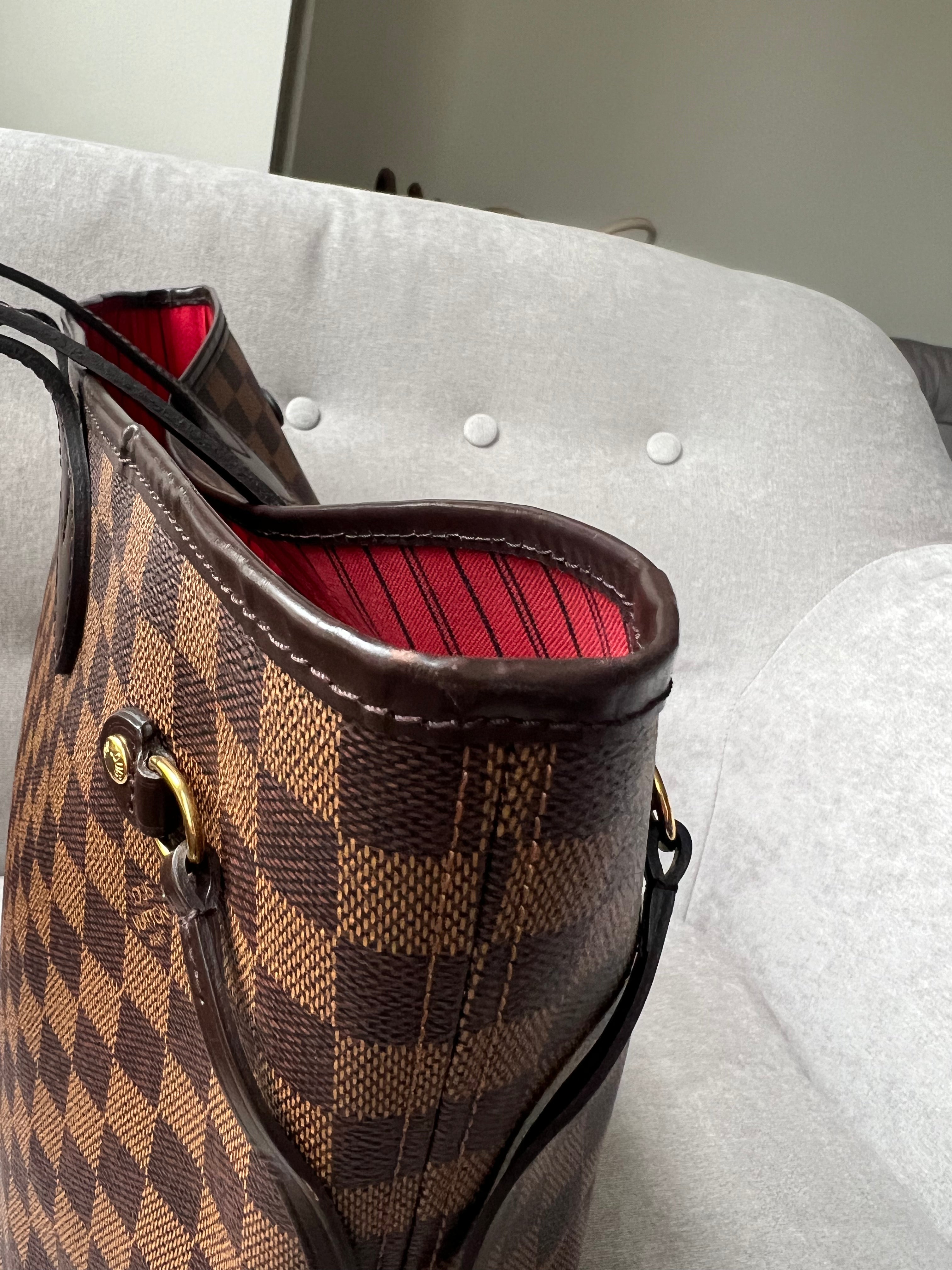 Louis Vuitton Neverfull MM Damier Ebene Cherry Interior (RRP £1,410)
