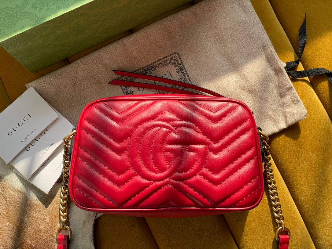 Gucci GG Marmont Small Matelasse Shoulder Bag