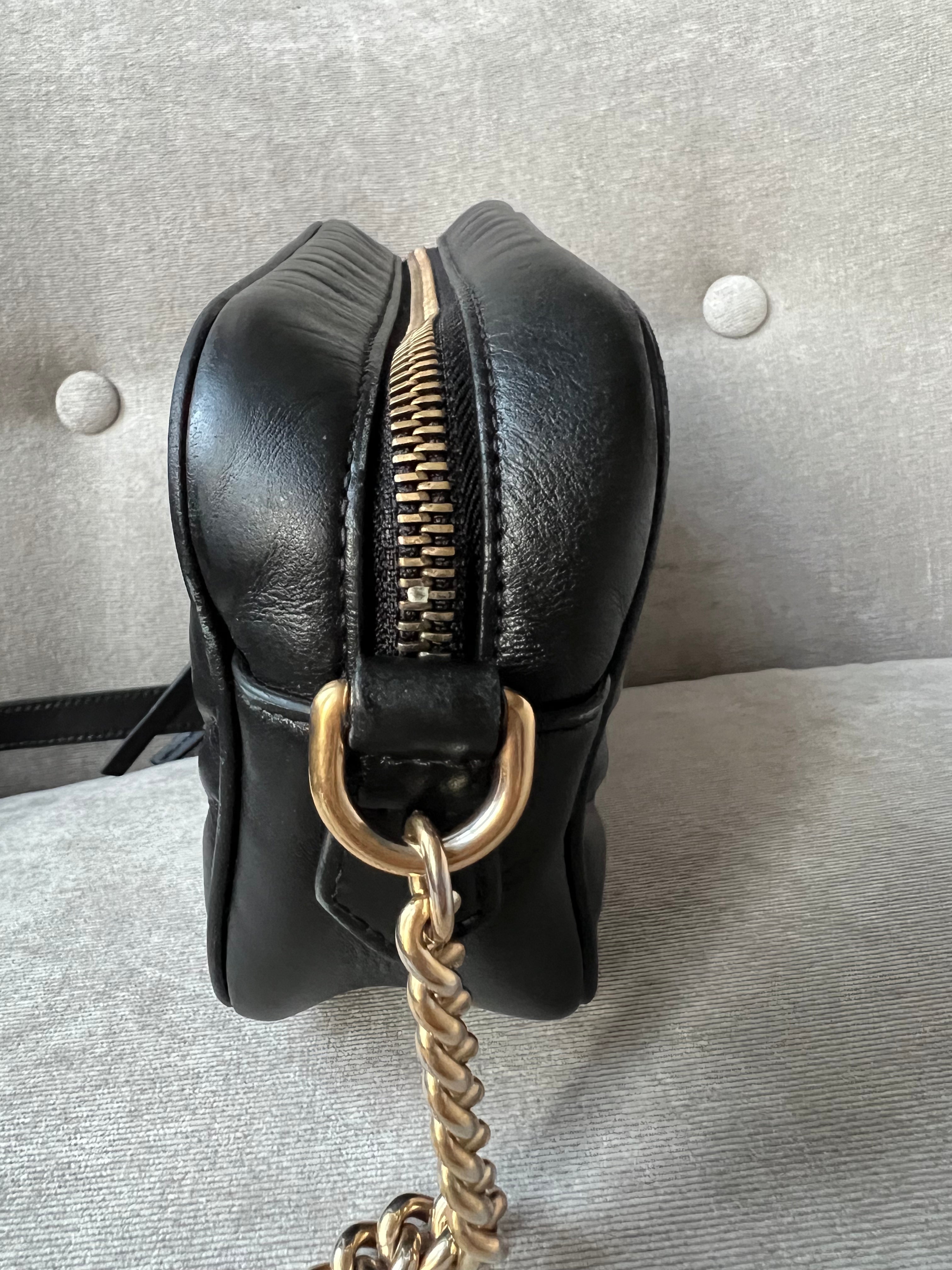 Gucci GG Black Marmont Mini Shoulder Bag (RRP £1,160)