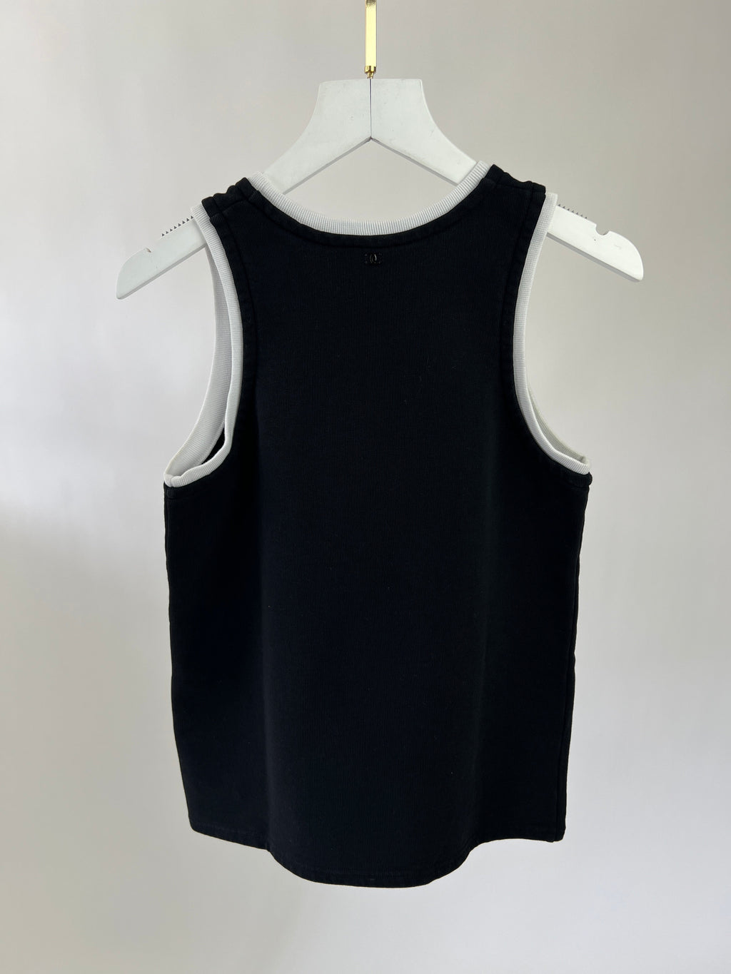 Chanel 21S Black and Pink No5 Tank Top Size FR 34 (UK 6)