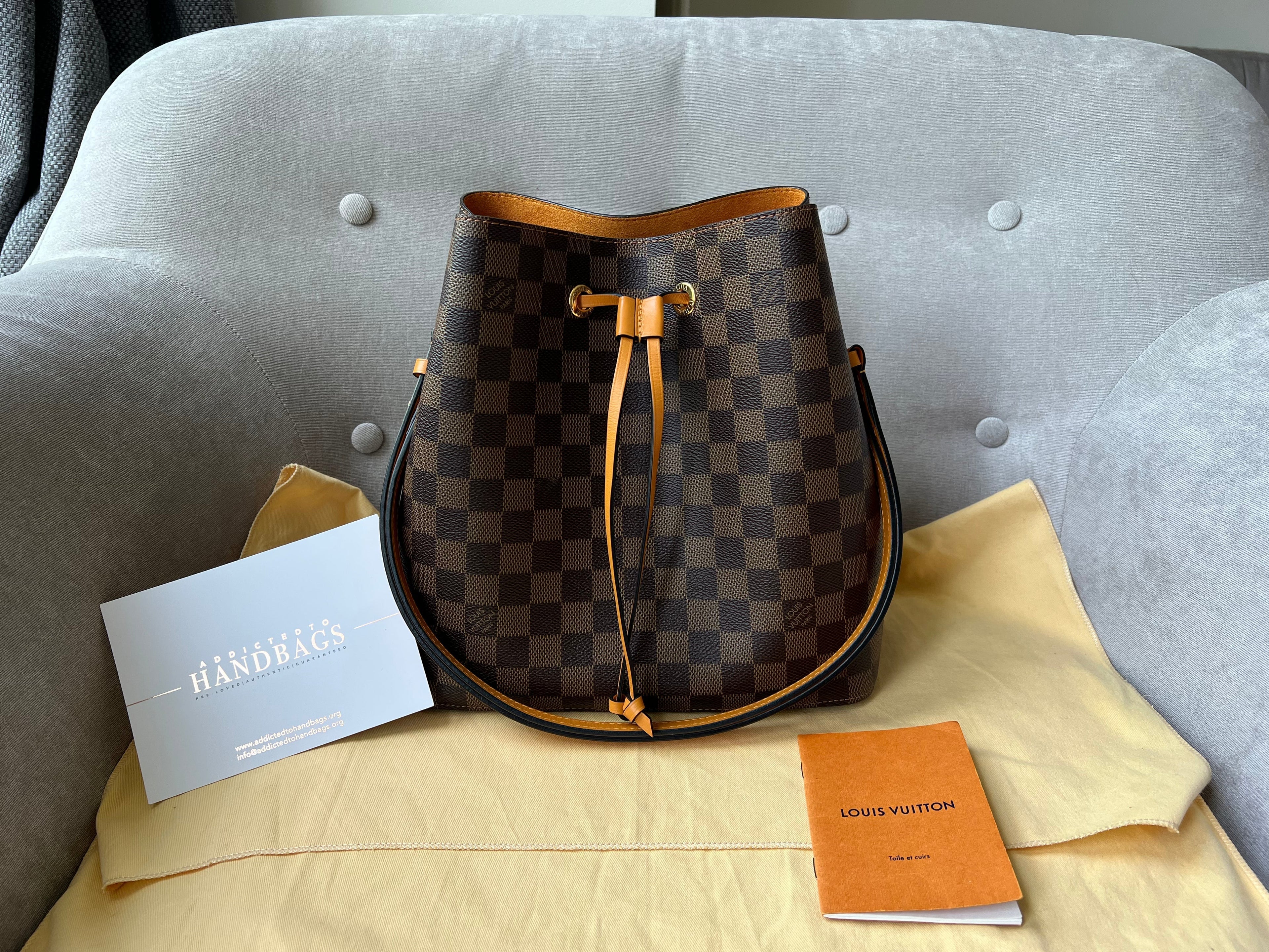 Louis Vuitton Neo Noe Damier Ebene and Safran (RRP £1,560)