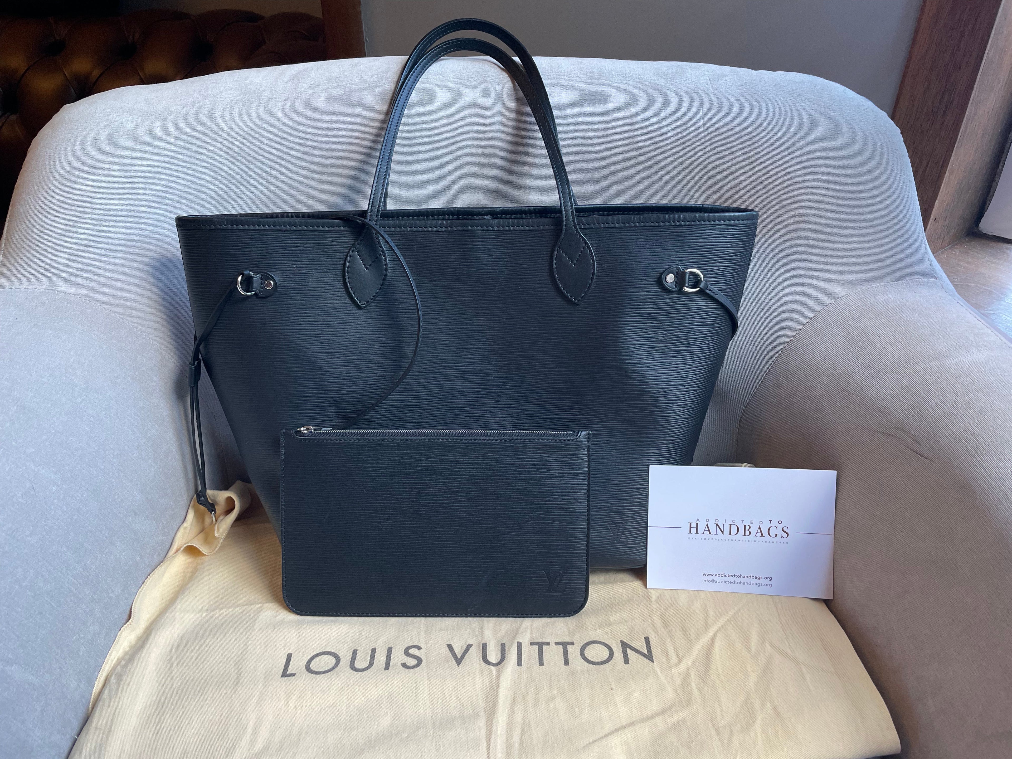 Louis Vuitton Neverfull MM Black Epi Leather (RRP £1,740)