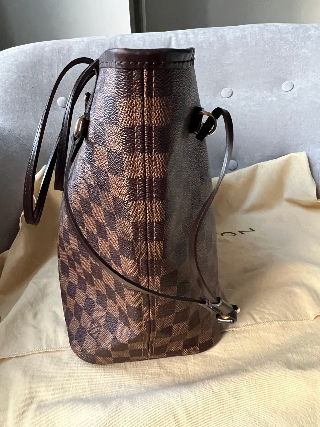 Louis Vuitton Neverfull MM Damier Ebene Cherry Interior (RRP £1,410)
