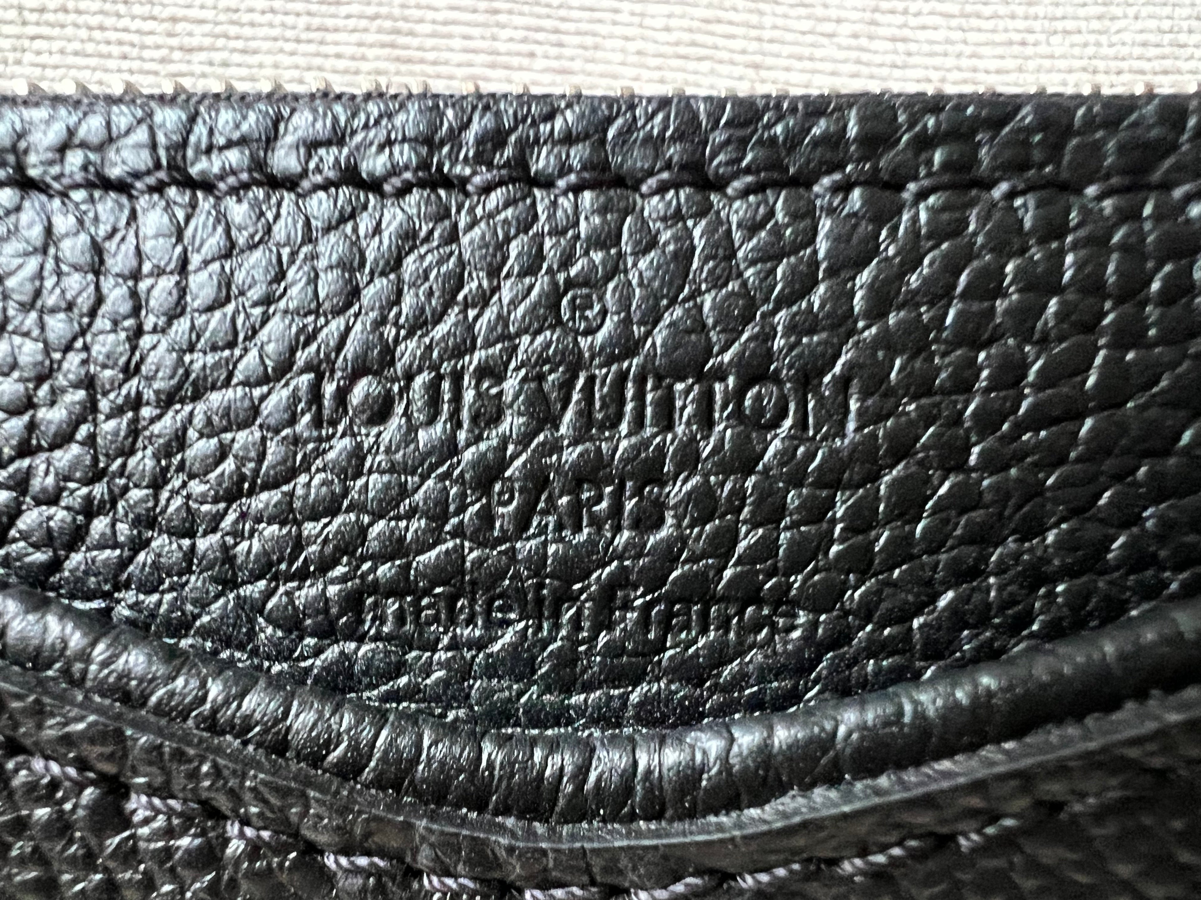 Louis Vuitton Black Monogram Empreinte Pallas Pochette