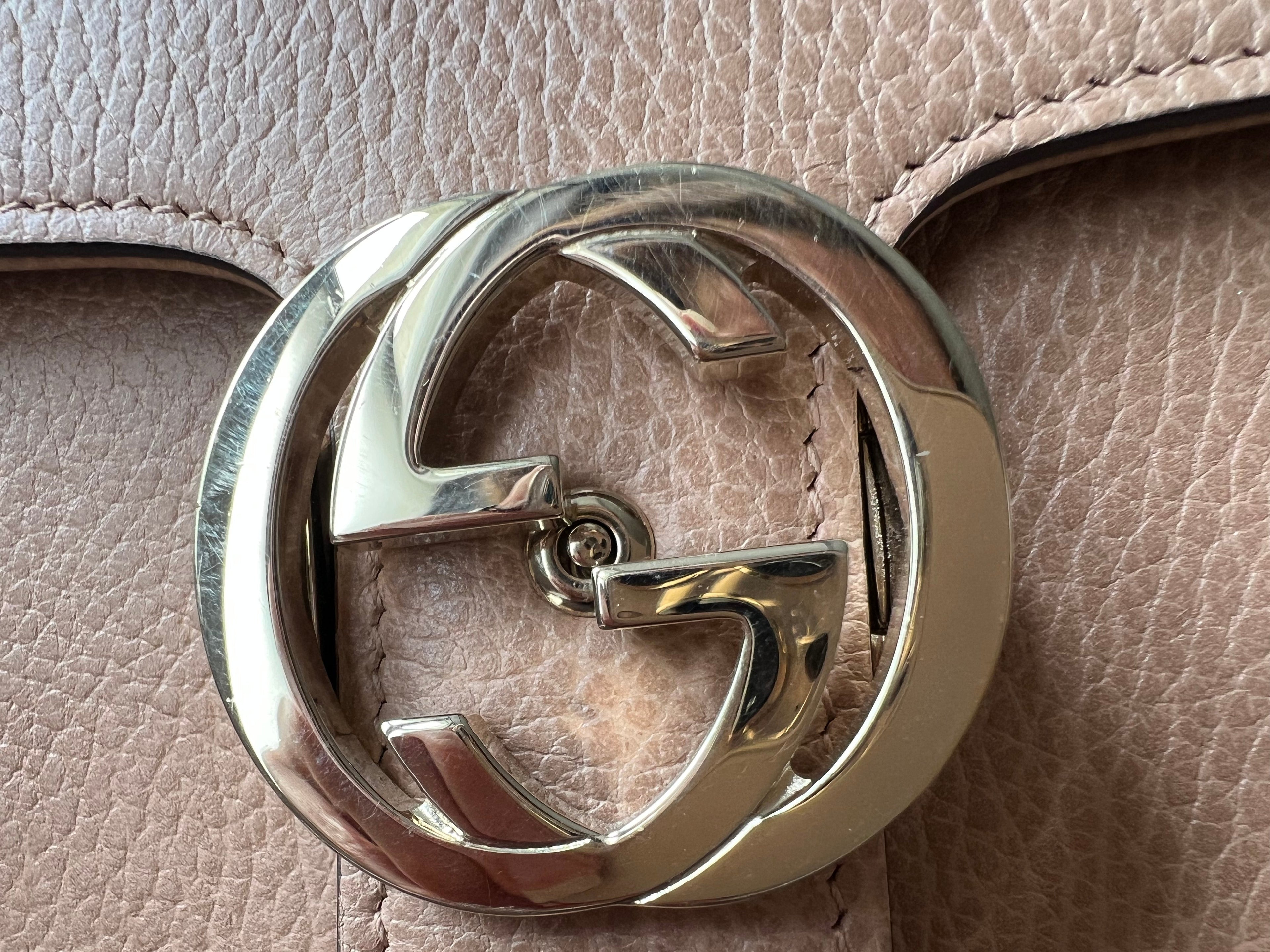 Gucci Interlocking GG Beige Small Shoulder Bag