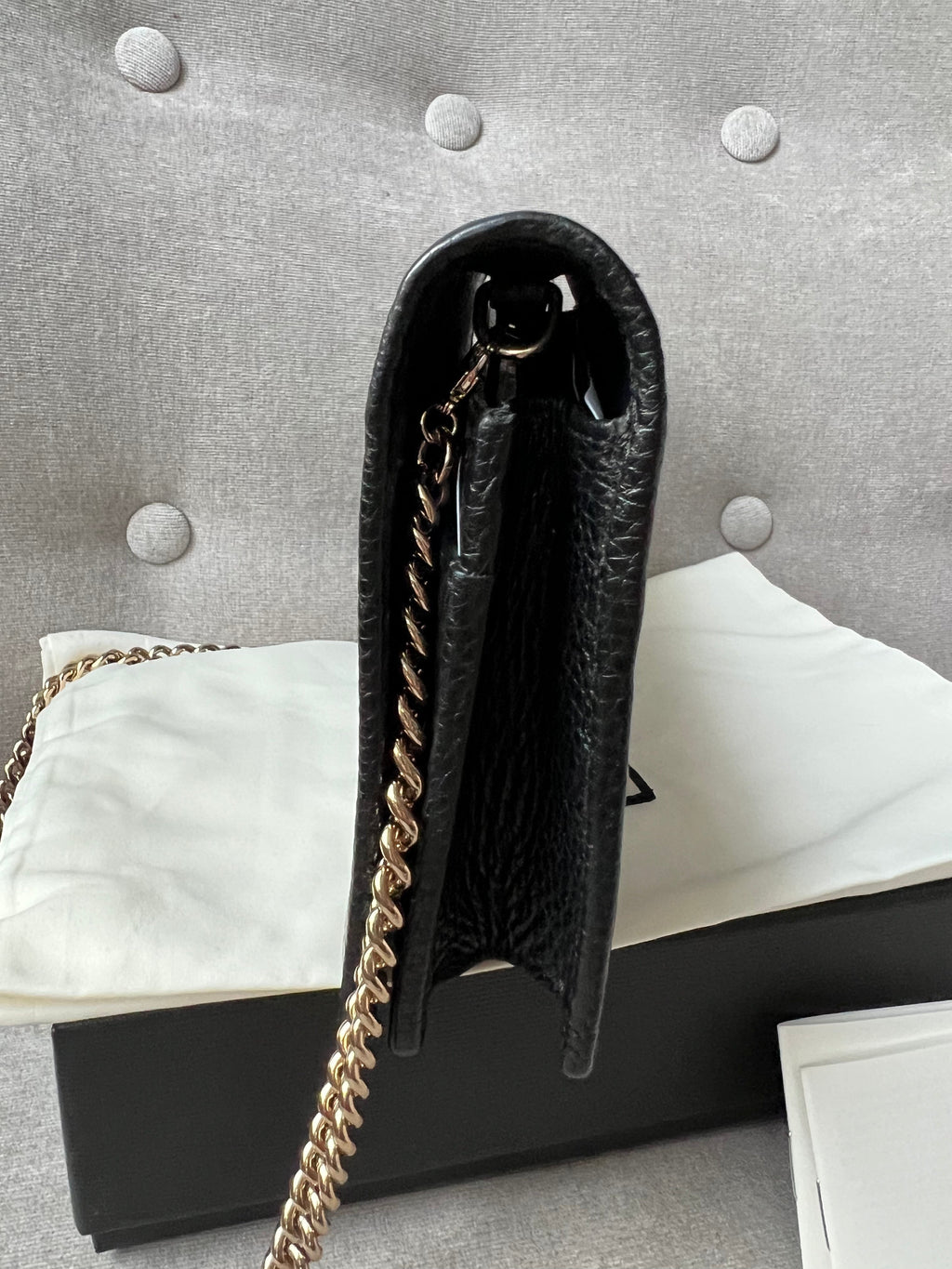 Gucci Black Soho Chain Wallet