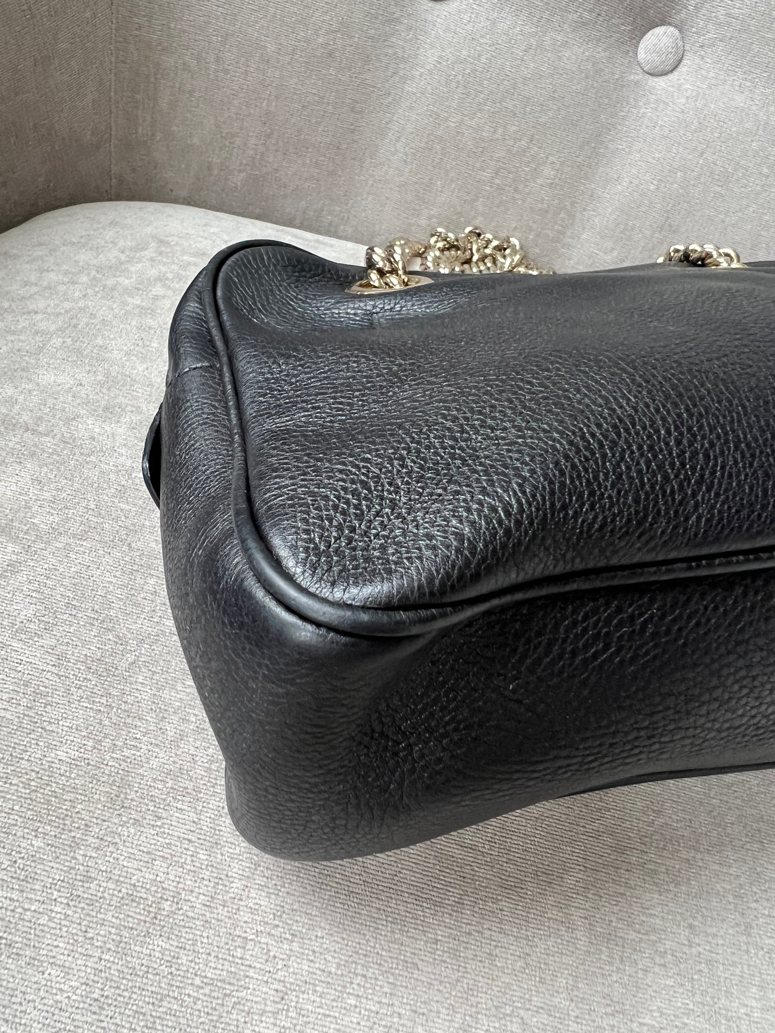 Gucci Black Small Soho Chain Tote