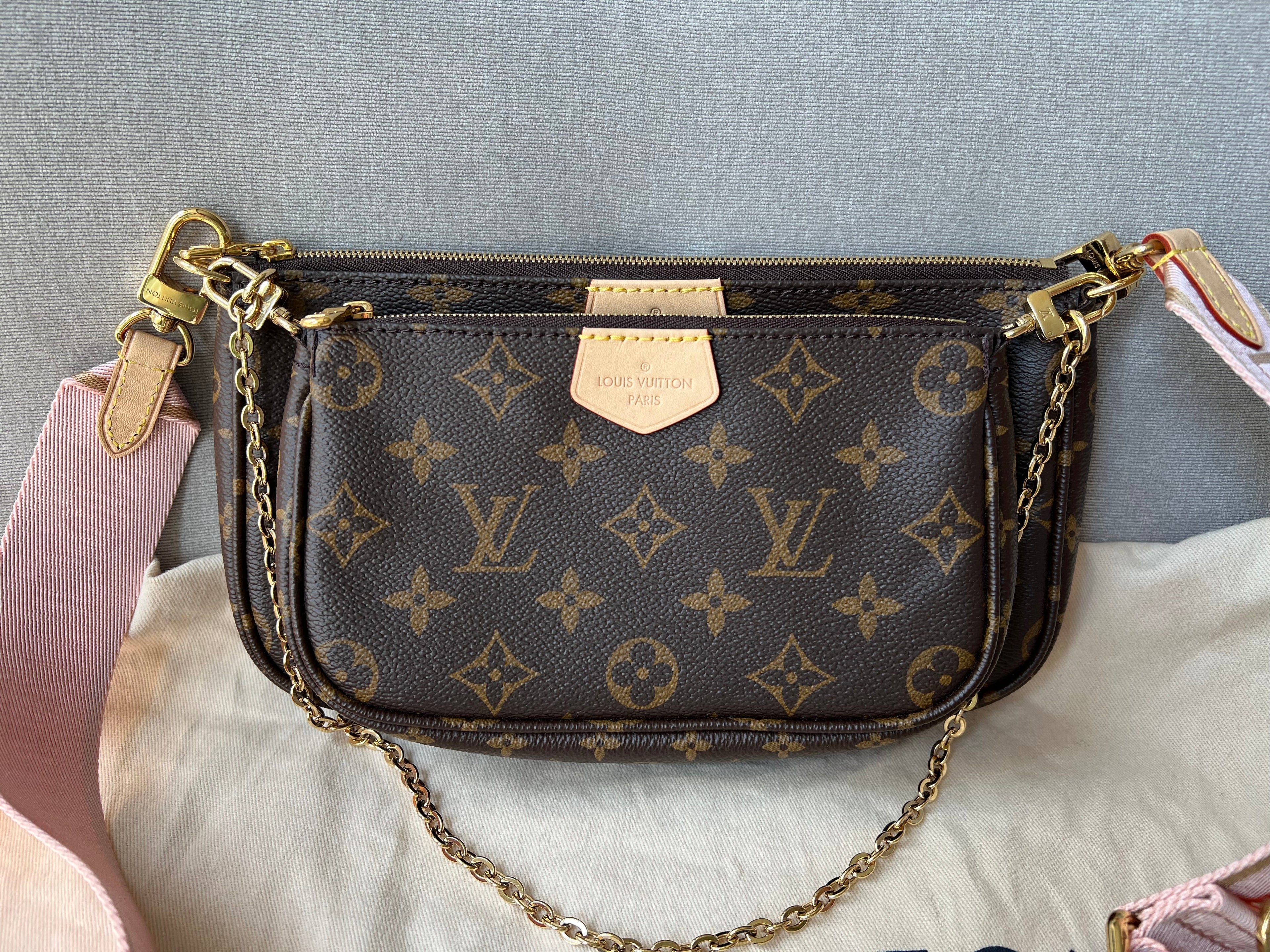 Louis Vuitton Multi Pochette Accessoires Rose Chiaro (RRP £1830)