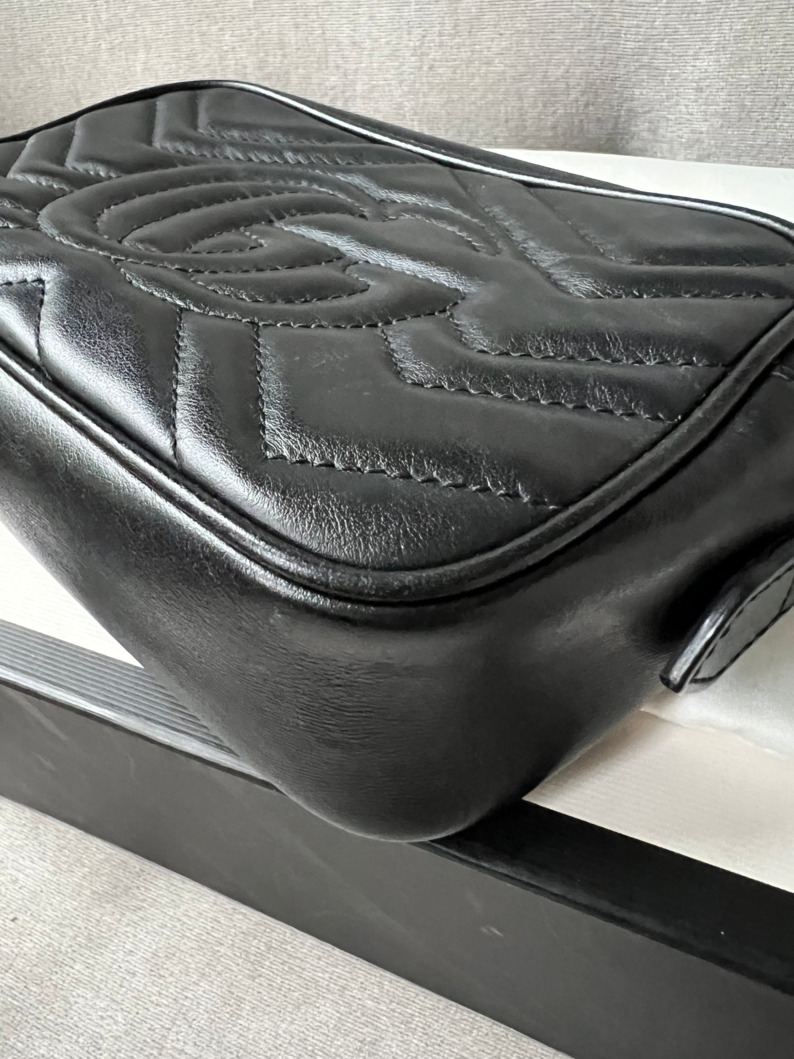 Gucci GG Black Marmont Mini Shoulder Bag (RRP £1,160)