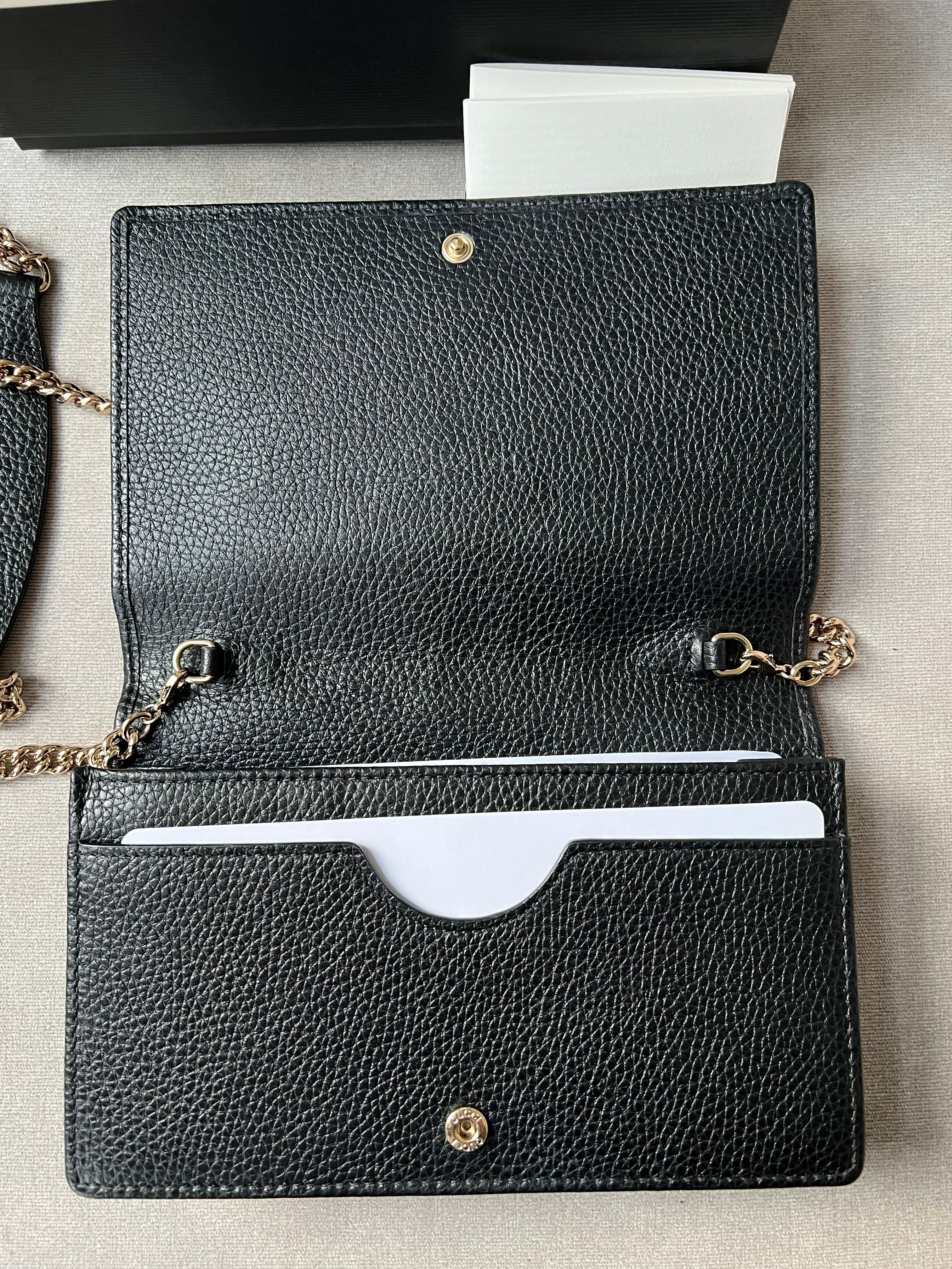 Gucci Black Soho Chain Wallet