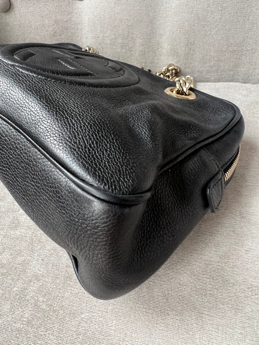 Gucci Black Small Soho Chain Tote