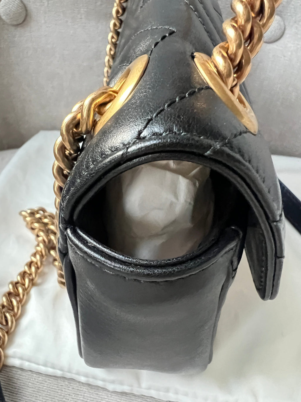 Gucci GG Black Marmont Mini Shoulder Bag