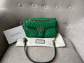 Gucci GG Green Torchon Marmont Small Shoulder Bag