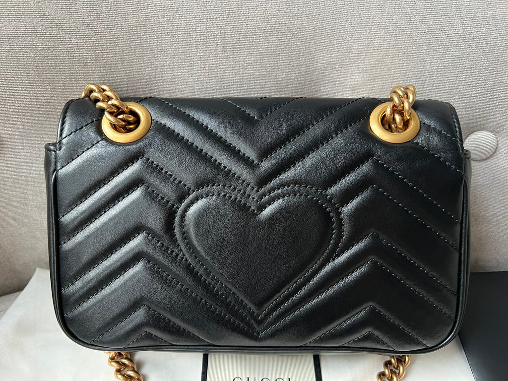 Gucci GG Black Marmont Mini Shoulder Bag