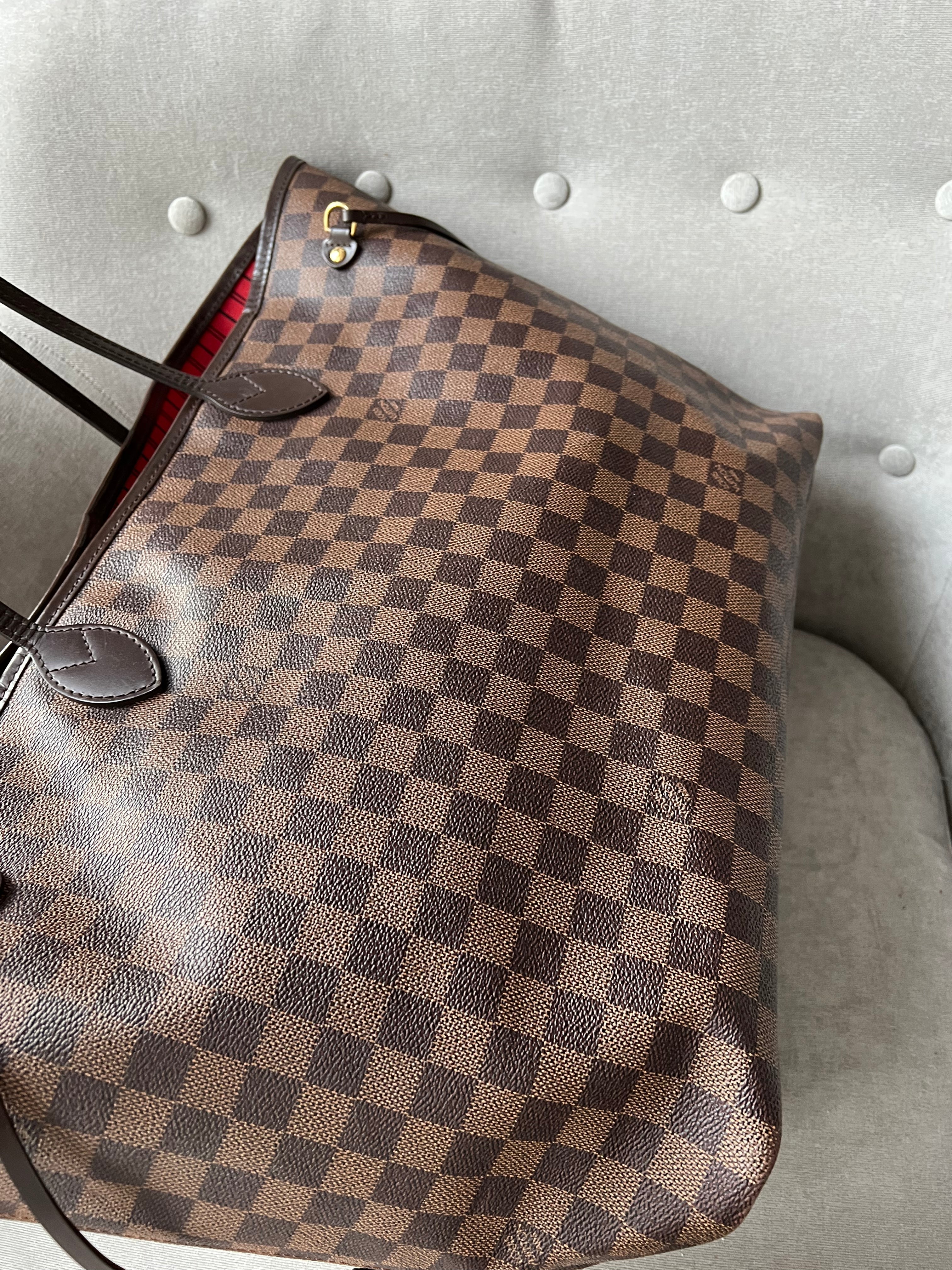 Louis Vuitton Neverfull GM Damier Ebene Cherry Interior (RRP £1,450)