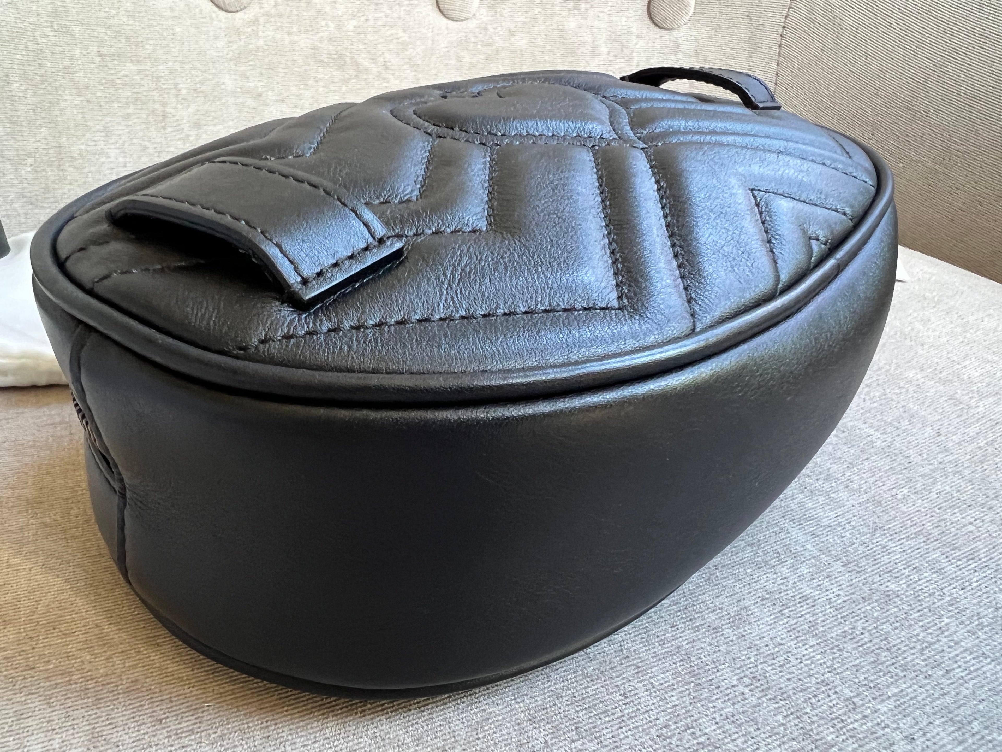 Gucci GG Black Marmont Belt Bag