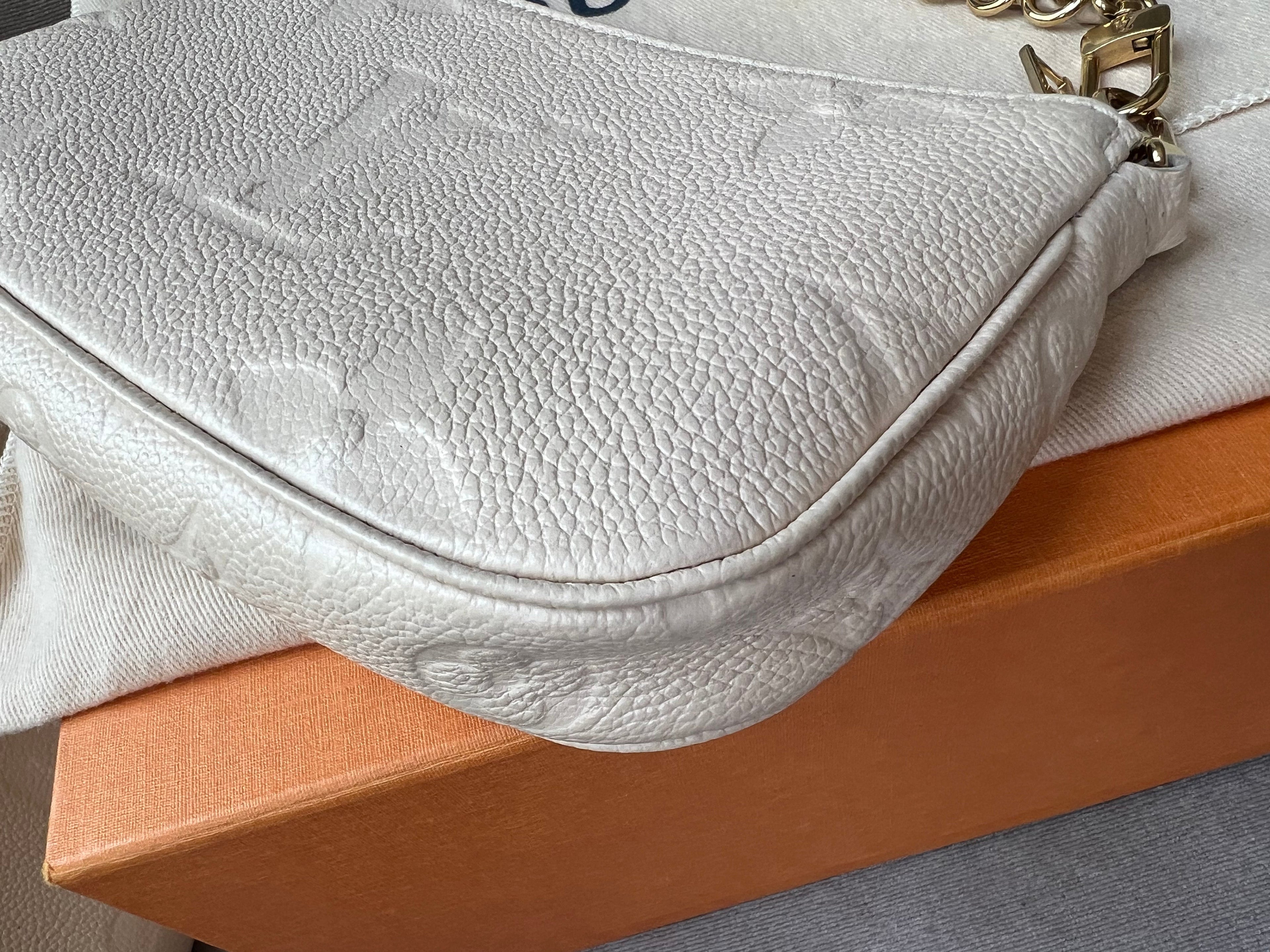 Louis Vuitton Multi Pochette Accessoires Creme Empreinte (RRP £2110)