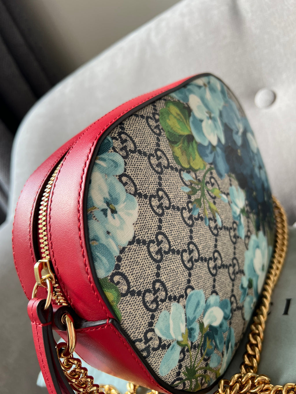 Gucci Dionysus Blooms GG Supreme Chain Mini Bag