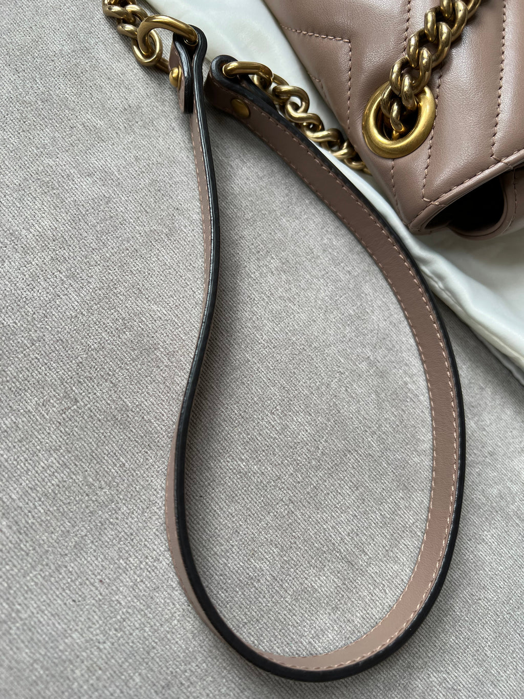 Gucci GG Dusty Pink Marmont Small Shoulder Bag (RRP £1800)