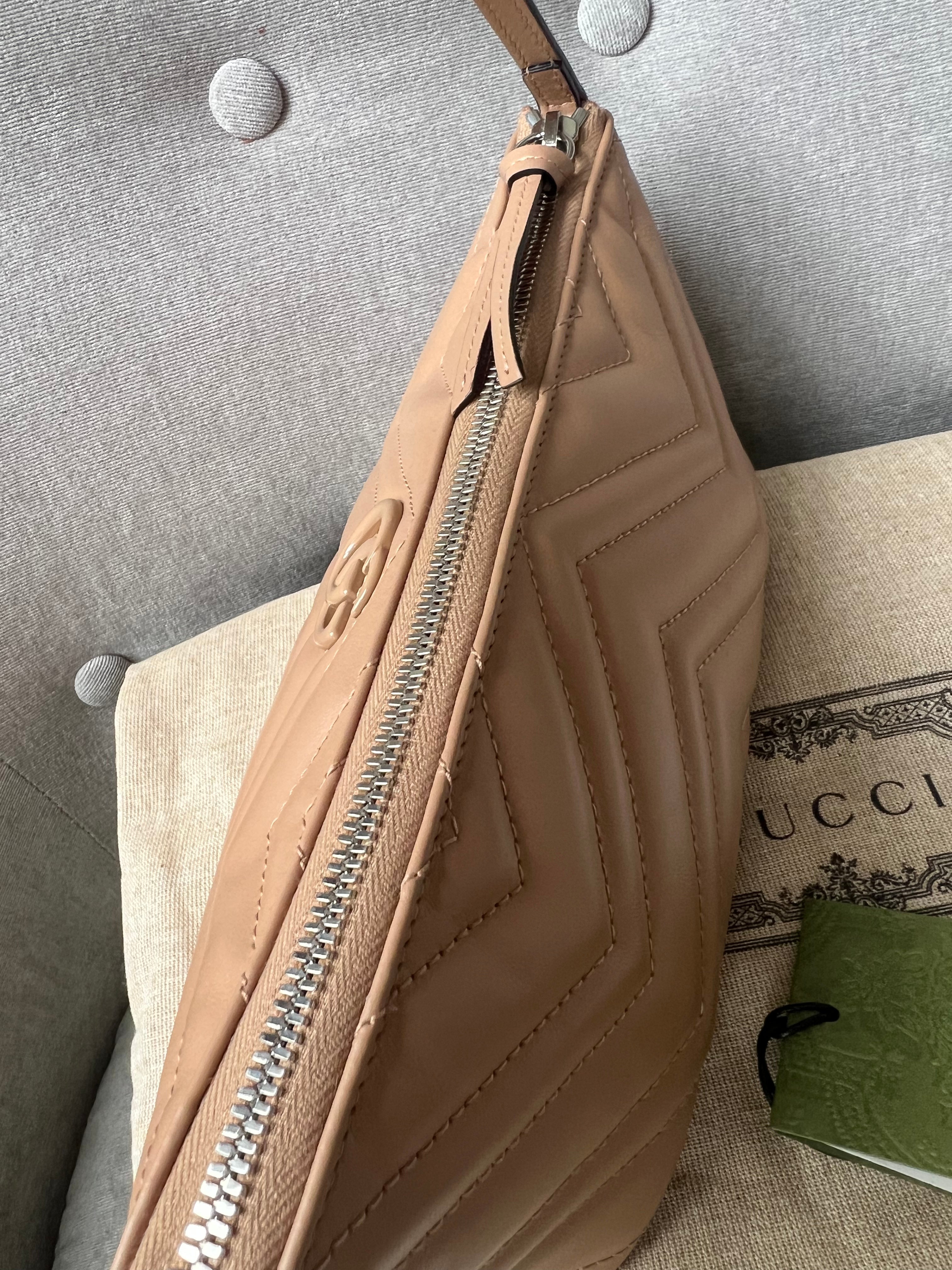 Gucci GG Rose Beige Marmont Shoulder Bag