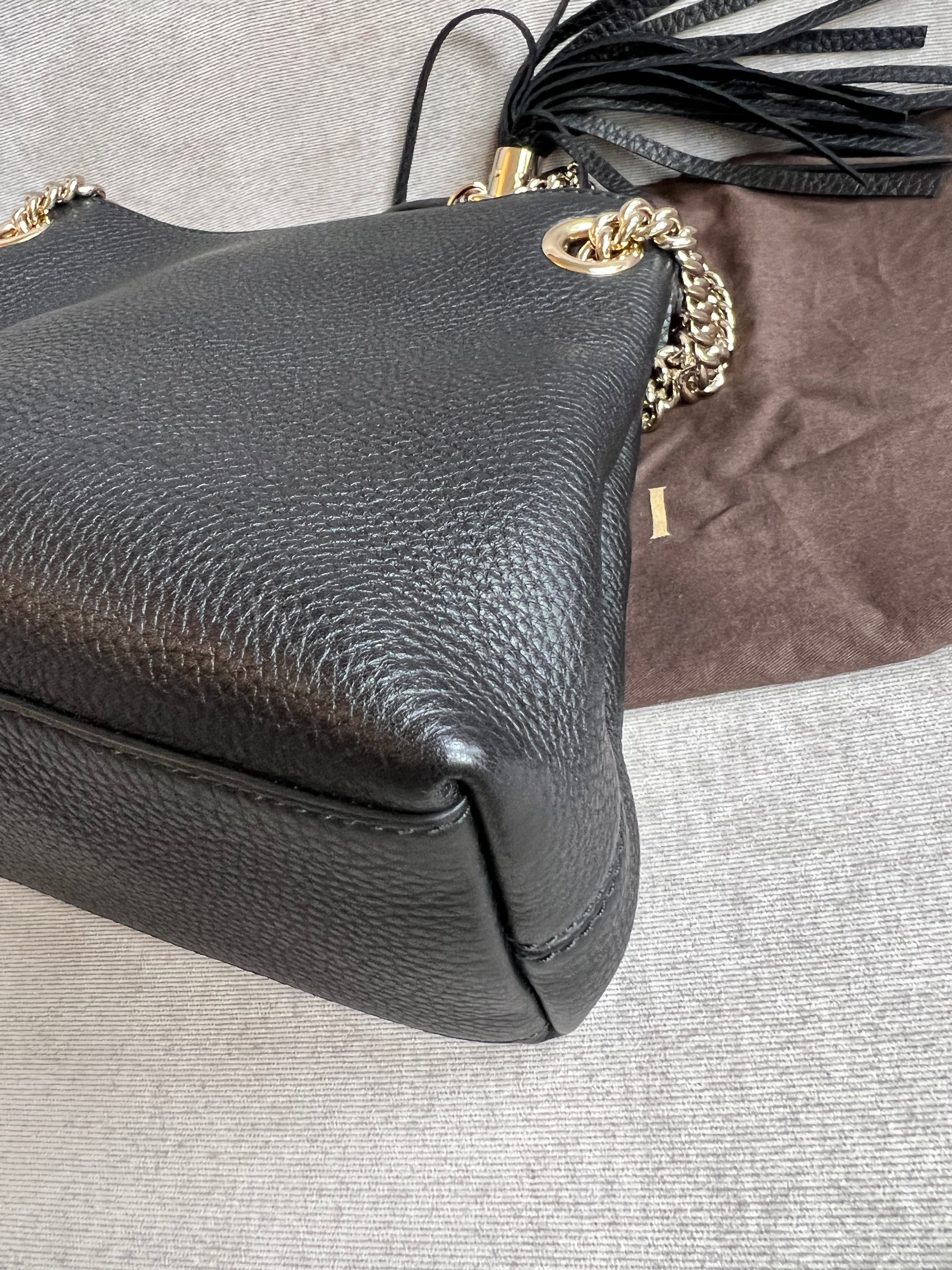 Gucci Black Mini Soho Chain Tote
