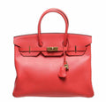 Hermès Birkin 35 Rouge Pivoine Bag GHW