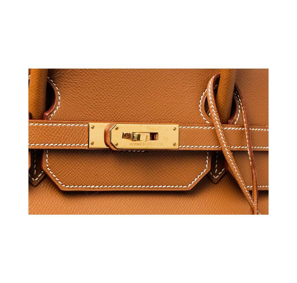 Hermès Birkin 40 Gold Epsom Bag GHW