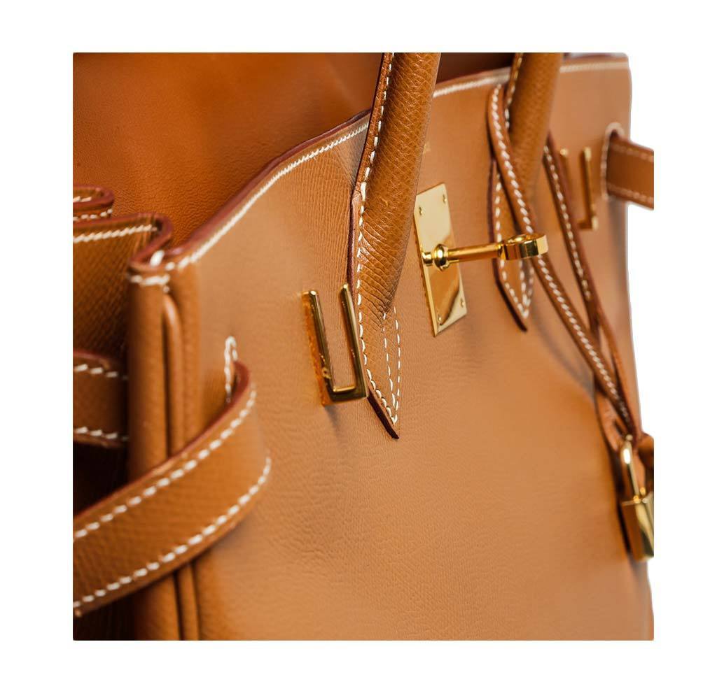 Hermès Birkin 40 Gold Epsom Bag GHW