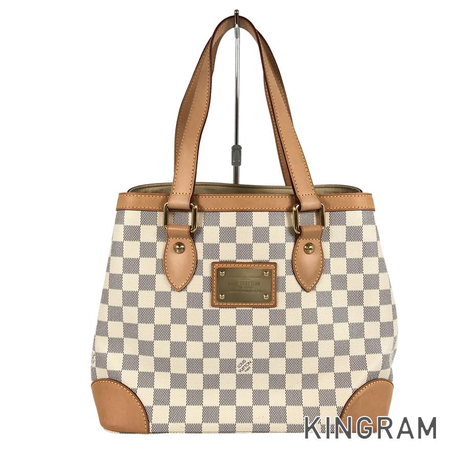 LOUIS VUITTON Damier Azur Hampstead MM N51206 Tote bag