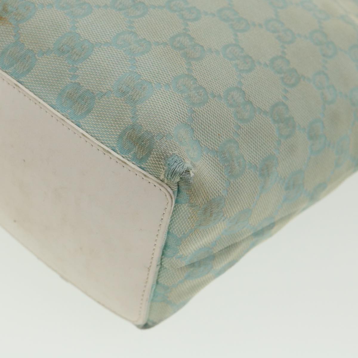 GUCCI GG Canvas Shoulder Bag Light Blue 0021099 001998  34957