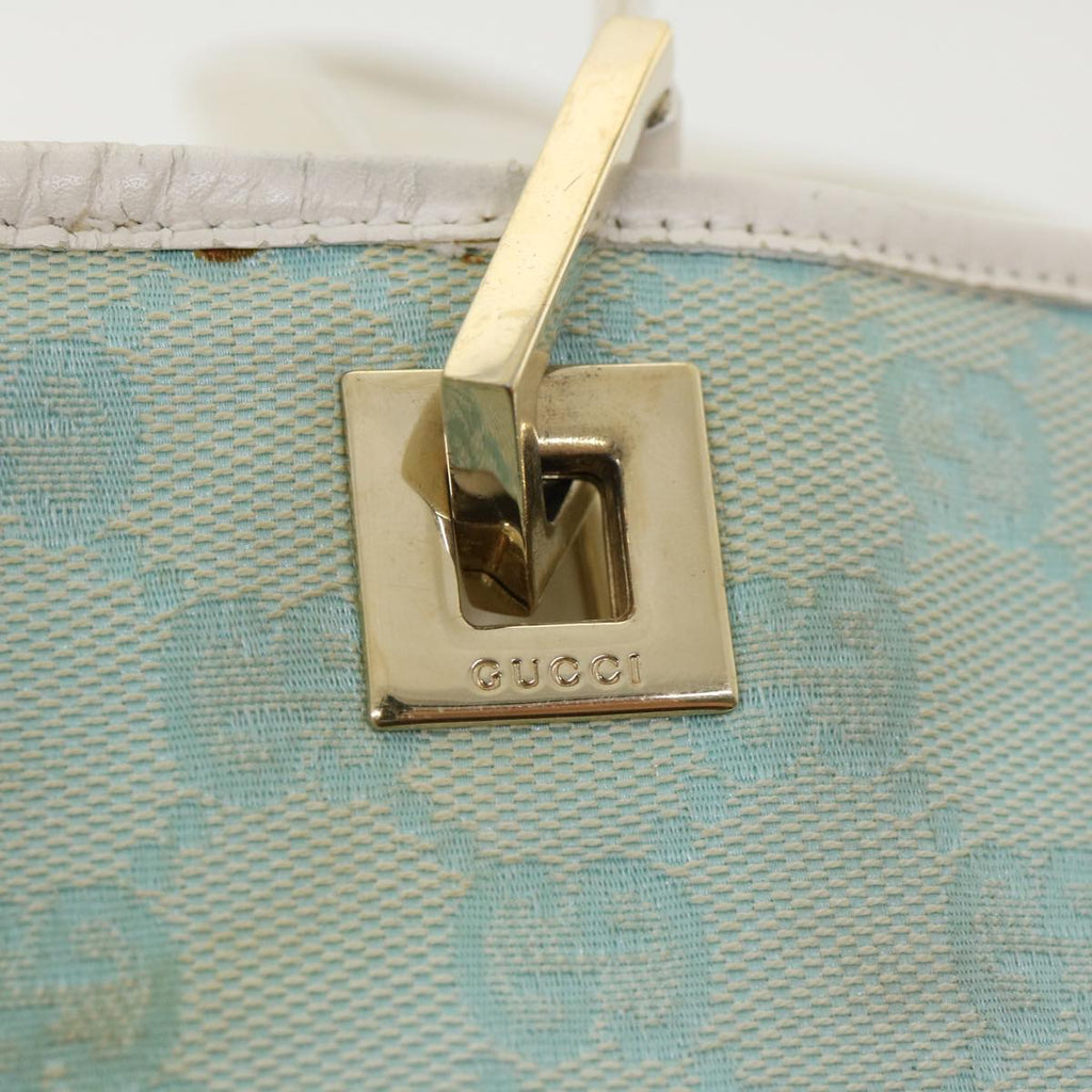 GUCCI GG Canvas Shoulder Bag Light Blue 0021099 001998  34957
