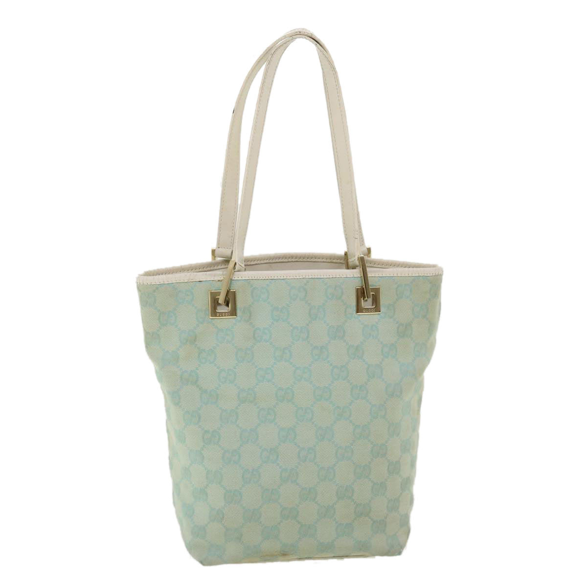 GUCCI GG Canvas Shoulder Bag Light Blue 0021099 001998  34957
