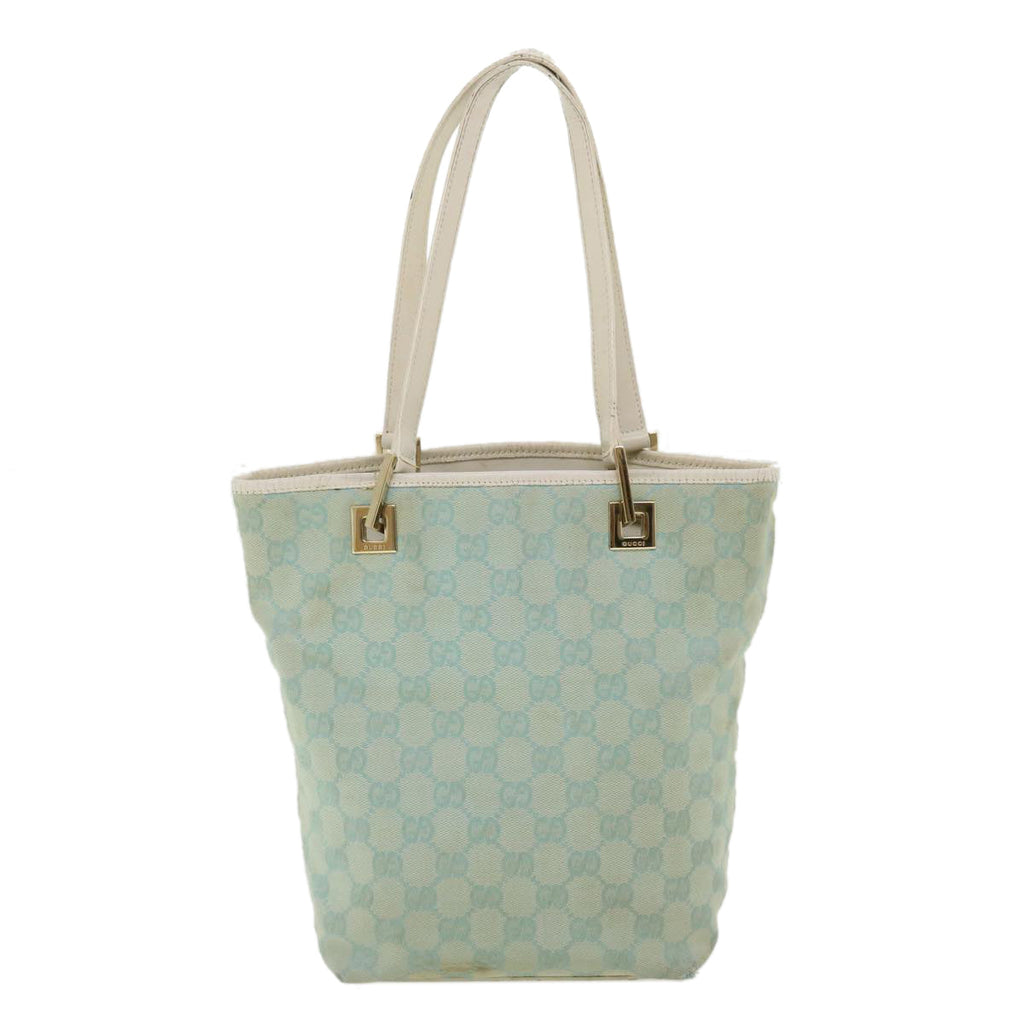 GUCCI GG Canvas Shoulder Bag Light Blue 0021099 001998  34957