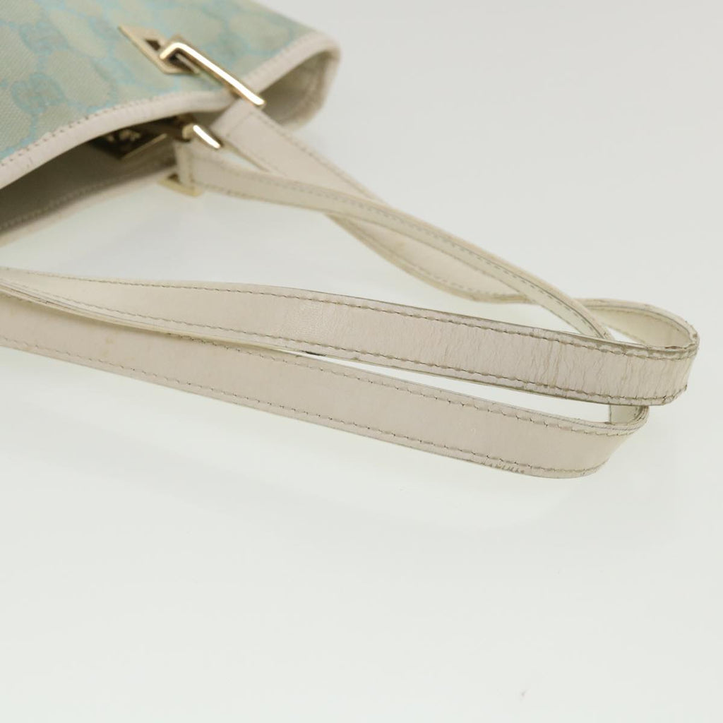GUCCI GG Canvas Shoulder Bag Light Blue 0021099 001998  34957
