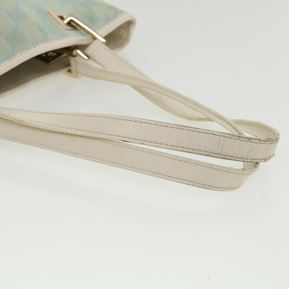 GUCCI GG Canvas Shoulder Bag Light Blue 0021099 001998  34957