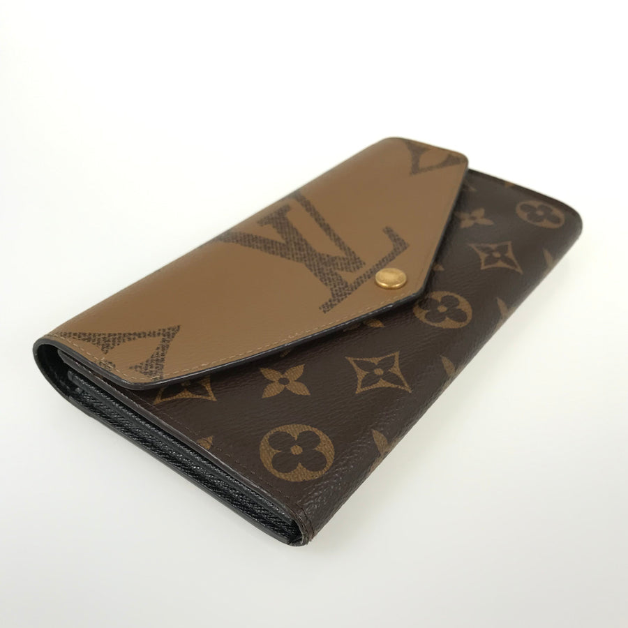 LOUIS VUITTON Monogram Giant Reverse Portefeiulle Sarah M80726 Long wallet Folding cover lid