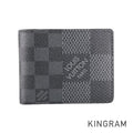 LOUIS VUITTON Damier Graphite 3D Portefeuille Multiple N60434 Bifold wallet