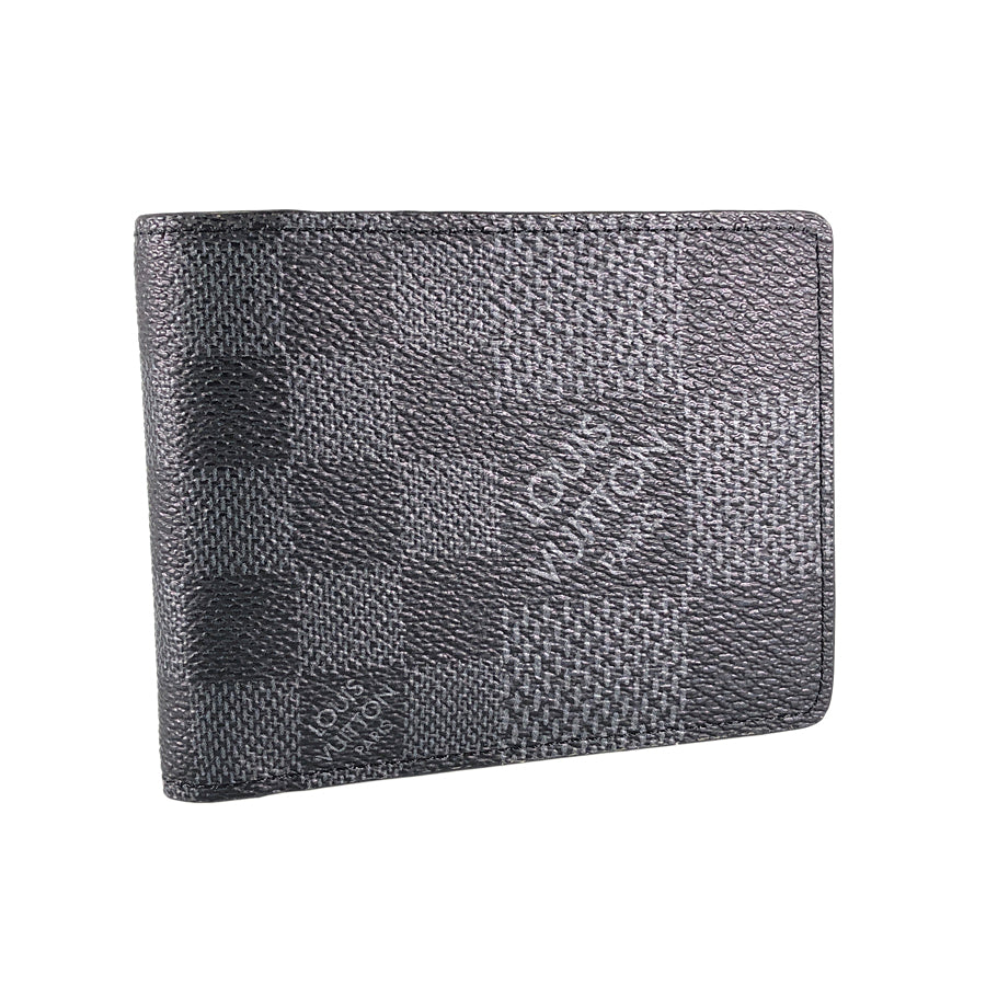 LOUIS VUITTON Damier Graphite 3D Portefeuille Multiple N60434 Bifold wallet