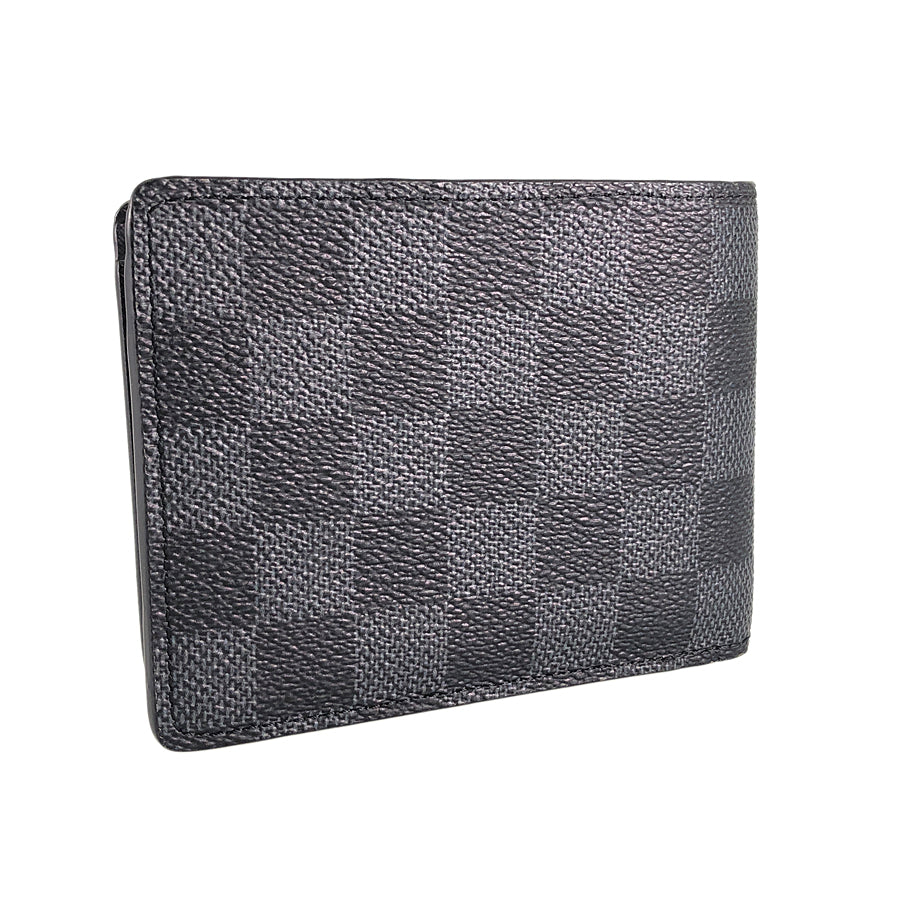 LOUIS VUITTON Damier Graphite 3D Portefeuille Multiple N60434 Bifold wallet