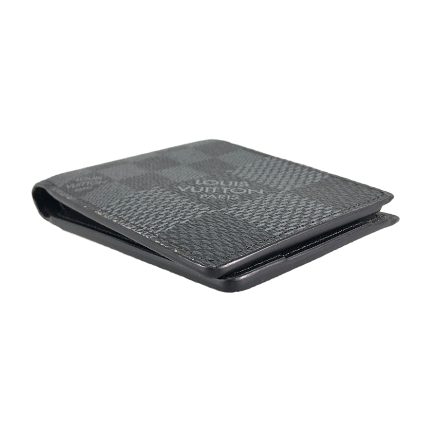 LOUIS VUITTON Damier Graphite 3D Portefeuille Multiple N60434 Bifold wallet